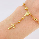 Pulso Denario Virgen Milagrosa 3.9 g / 21 cm / 4 mm Oro Amarillo 18K