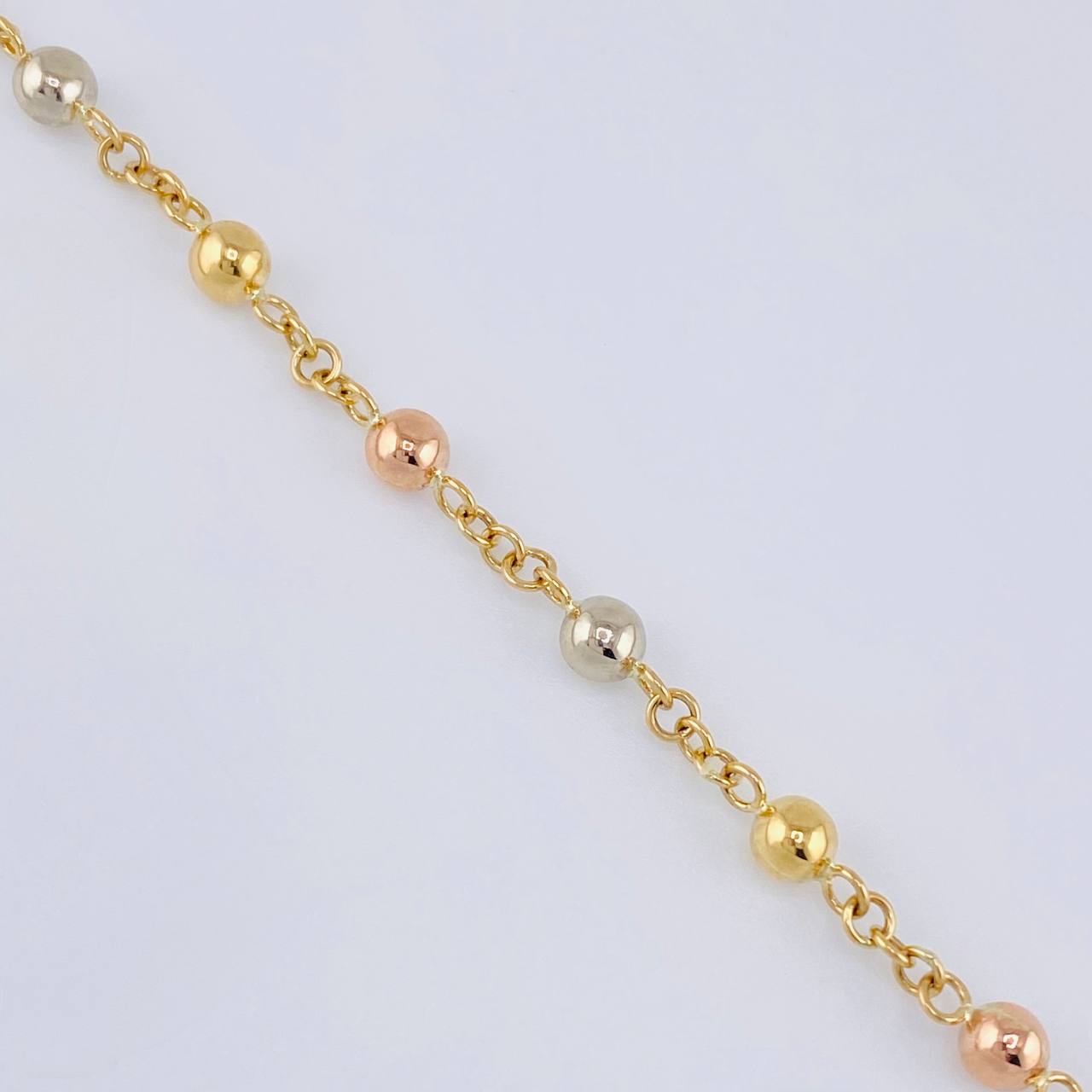 Pulso Denario Virgen Milagrosa 3.5 g / 17.2 cm / 4 mm Tres Oros 18K