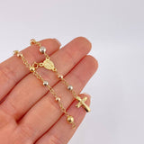 Pulso Denario Virgen Milagrosa 3.5 g / 17.2 cm / 4 mm Tres Oros 18K