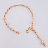 Pulso Denario Virgen Milagrosa 3.85 g / 19.2 cm / 4 mm Oro Rosa 18K