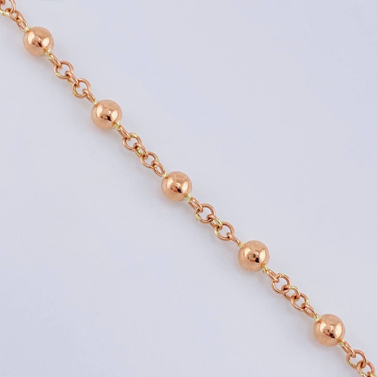 Pulso Denario Virgen Milagrosa 3.85 g / 19.2 cm / 4 mm Oro Rosa 18K