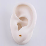 Topos Gc Diamantados 0.4 g / 3.7 mm Oro Amarillo 18K