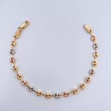 Pulso GC 3.9gr / 18.cm / 4.2mm Diamantado Tres Oros 18K &