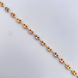 Pulso GC 3.9gr / 18.cm / 4.2mm Diamantado Tres Oros 18K &
