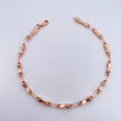 Pulso Rustico Reloj De Arena 3.85gr / 21.2cm / 2.5mm Punteado Oro Rosa 18K &
