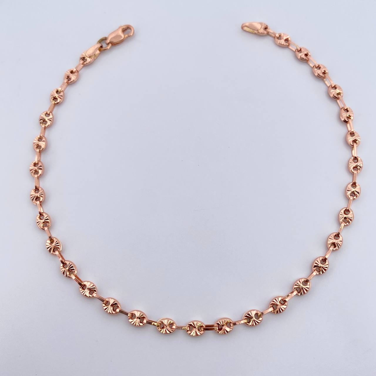 Pulso GC 2.85gr / 20.8cm / 3.2mm Diamantado Oro Rosa 18K &