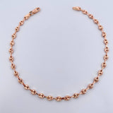 Pulso GC 2.85gr / 20.8cm / 3.2mm Diamantado Oro Rosa 18K &