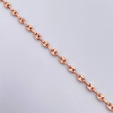 Pulso GC 2.85gr / 20.8cm / 3.2mm Diamantado Oro Rosa 18K &