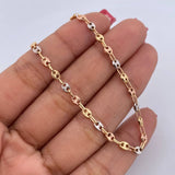 Cadena GC 6.7gr / 45cm / 3.4mm Tres Oros 18K