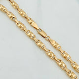 Tobillera Rustica Burbuja 6.2 g / 26.5 cm / 4.7 mm Oro Amarillo 18K