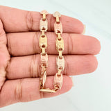 Tobillera Rustica Corona 7.25 g / 27 cm / 5.7 mm Tres Oros 18K