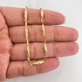 Pulso Rustico Dubai 2.75 g / 19 cm / 3 mm Oro Amarillo 18K