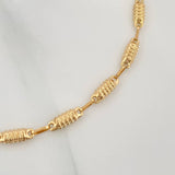 Pulso Rustico Barril 2.95 g / 20 cm / 3.5 mm Oro Amarillo 18K