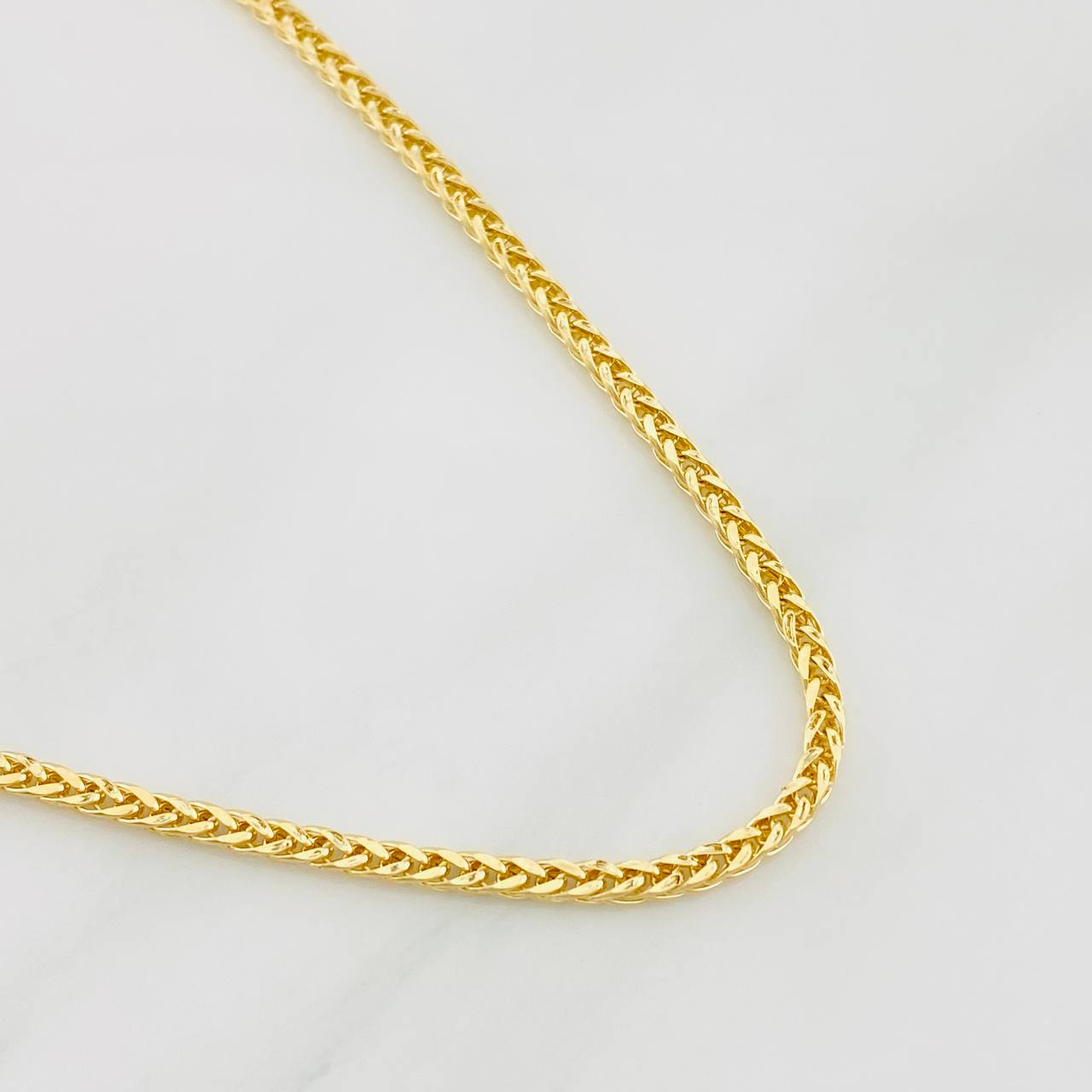 Cadena Franco 5.2g / 60cm / 1.7mm Oro Amarillo 18K