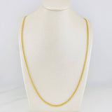 Cadena Franco 5.2g / 60cm / 1.7mm Oro Amarillo 18K