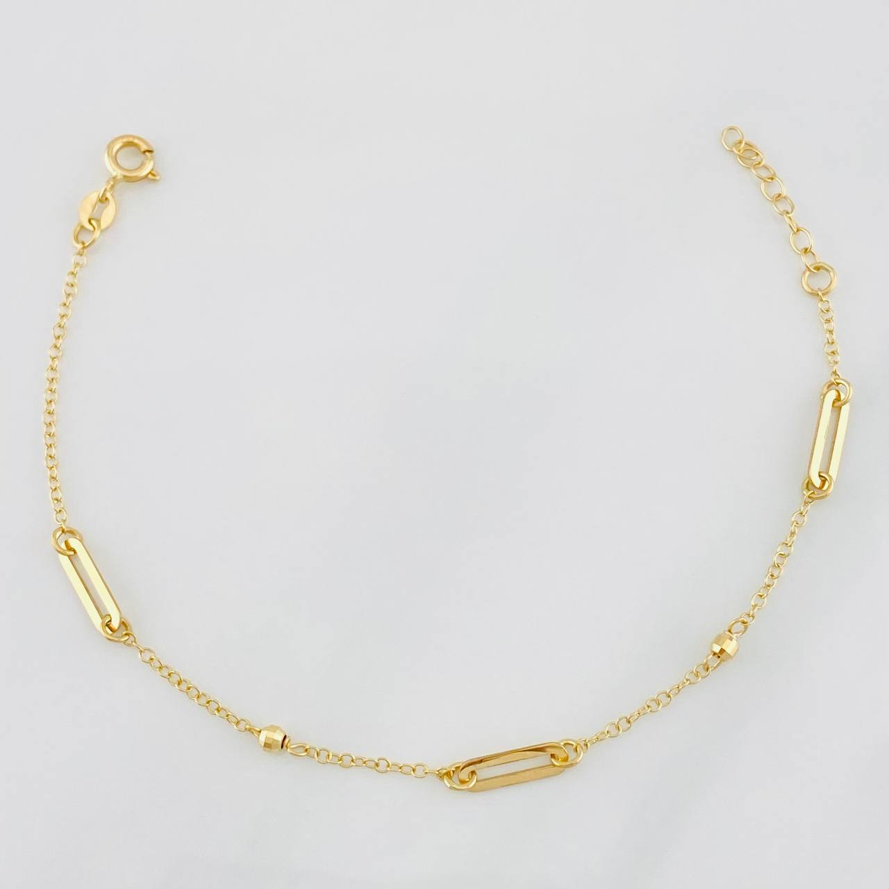 Pulso Modulable Aro Seguido Cajón 1.3g / 15.4cm - 17cm / 1.7mm Oro Amarillo 18K