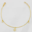 Pulso Modulable Aro Seguido Estrella 1.55g / 16.4cm - 18cm / 1.4mm Oro Amarillo 18K