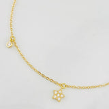 Pulso Modulable Aro Seguido Estrella 1.55g / 16.4cm - 18cm / 1.4mm Oro Amarillo 18K