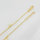 Pulso Modulable Aro Seguido Estrella 1.55g / 16.4cm - 18cm / 1.4mm Oro Amarillo 18K
