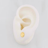 Topos Circulo Diamantado 0.7g / 7.1mm Oro Amarillo 18K