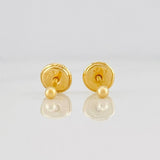 Topos Bola Lisa 0.35g / 2mm Oro Amarillo 18K