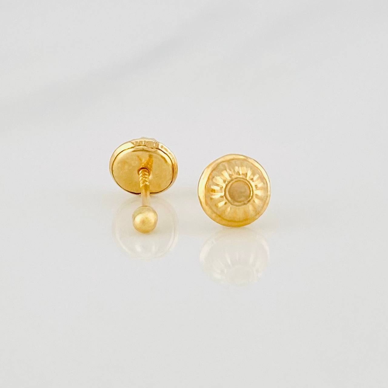 Topos Bola Lisa 0.35g / 2mm Oro Amarillo 18K