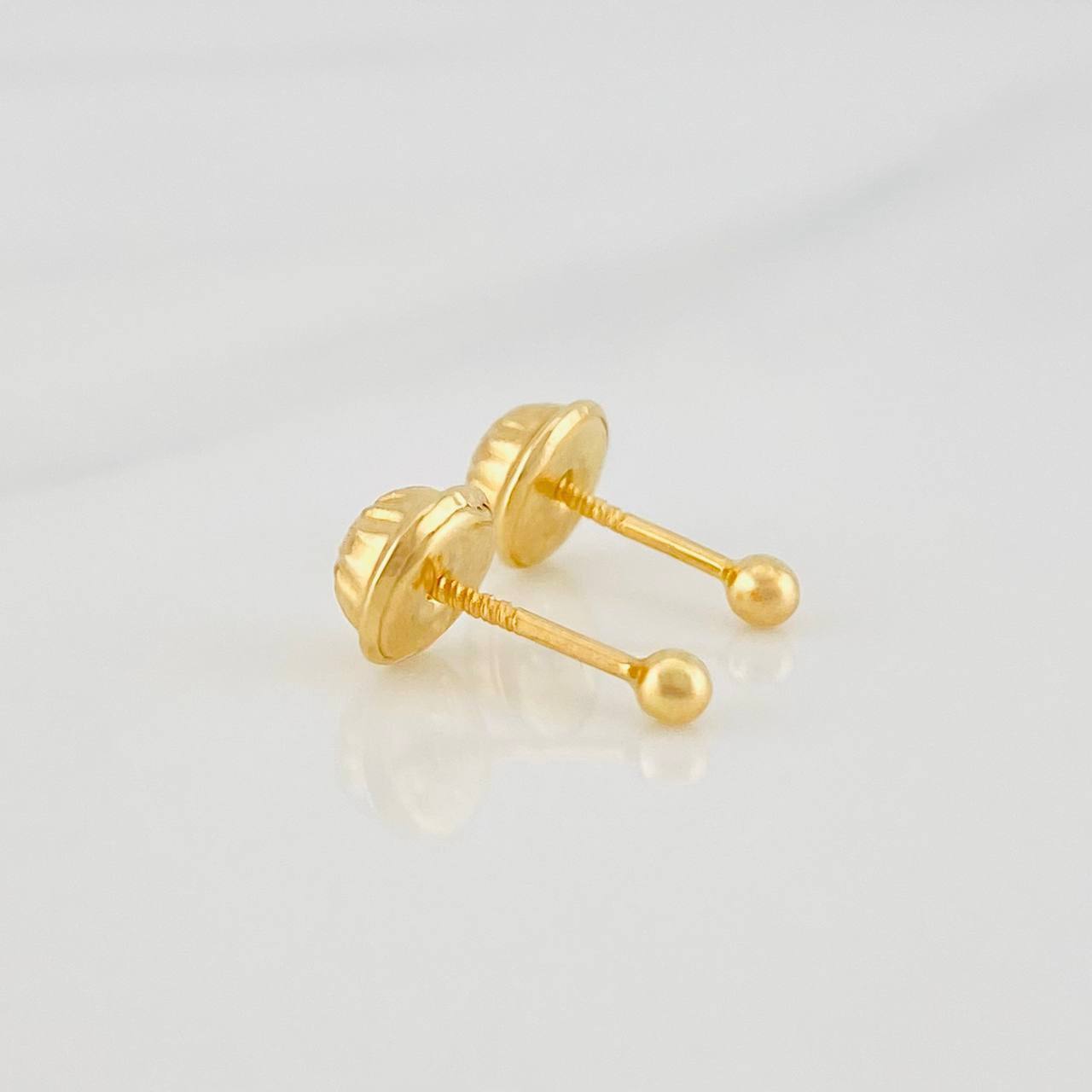 Topos Bola Lisa 0.35g / 2mm Oro Amarillo 18K