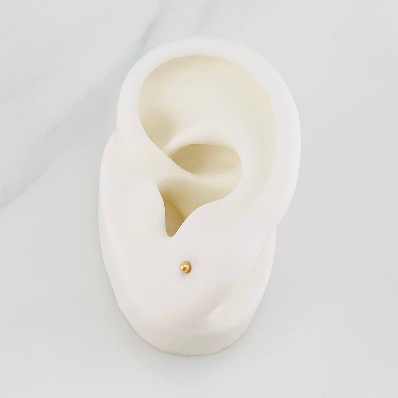 Topos Bola Lisa 0.35g / 2mm Oro Amarillo 18K