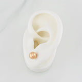 Topos Bola Lisa 0.75g / 7mm Oro Rosa 18K