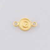 Herraje Circulo Letra G 0.4g / 1.5cm Oro Amarillo 18K
