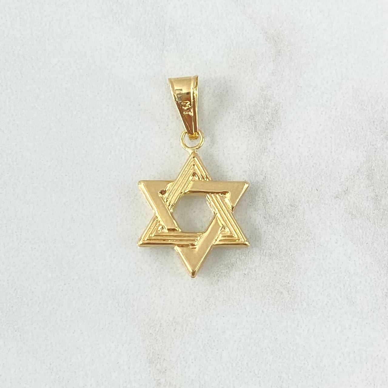 Dije Estrella De David 1.05gr / 2.8cm / Oro 18K