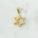 Dije Estrella De David 1.05gr / 2.8cm / Oro 18K
