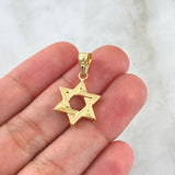 Dije Estrella De David 1.05gr / 2.8cm / Oro 18K