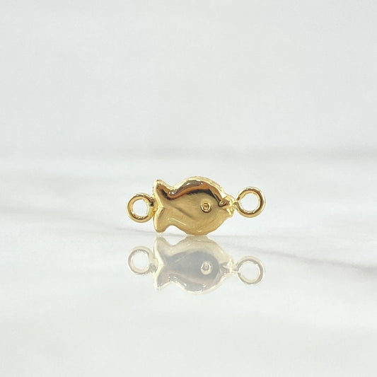 Herraje Pez Plano 0.3gr / 1.4cm / Liso Oro Amarillo 18K