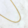 Cadena Cubana 4.5gr / 45cm / 3mm Oro Amarillo +1 18K *