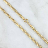 Cadena Cubana 4.5gr / 45cm / 3mm Oro Amarillo +1 18K ©