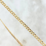 Cadena Cubana 4.5gr / 45cm / 3mm Oro Amarillo +1 18K ©