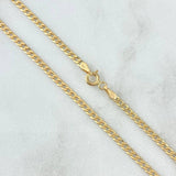 Cadena Cubana 2.7gr / 40cm / 2mm Oro Amarillo +1 18K