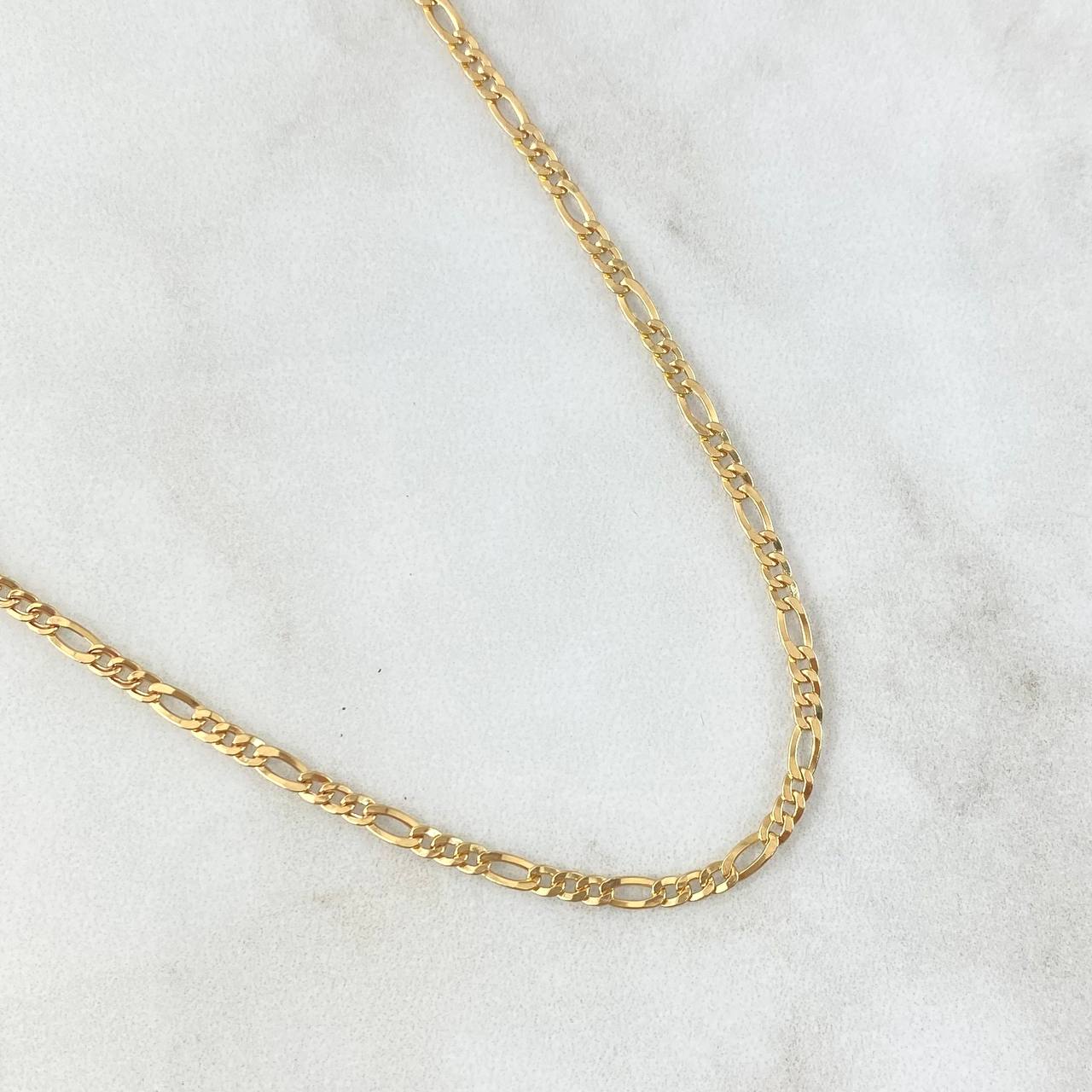 Cadena Figaro 2.55gr / 40cm / +1 Oro 18K