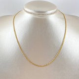 Cadena Cubana 2.75gr / 40cm / 2mm Oro Amarillo +1 18K