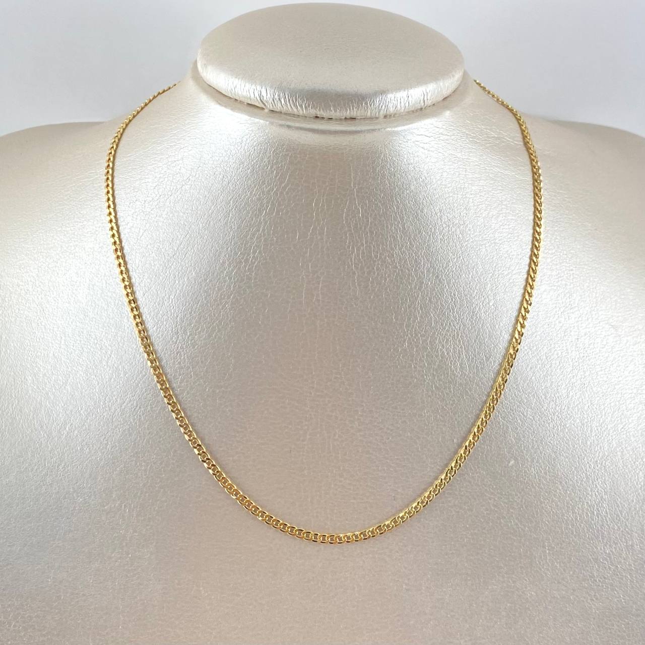 Cadena Cubana 2.7gr / 40cm / 2mm Oro Amarillo +1 18K