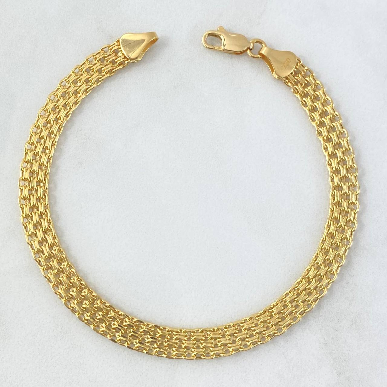 Pulso Chino 4.8gr / 19.5cm / 8.3mm Oro Amarillo +0 18K ©