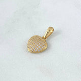 Dije Corazón Tupido 1.35g / 1.6cm Oro Amarillo 18K