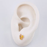 Topos Abeja 0.75g / 8.8mm Oro Rosa 18K