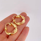 Candongas Demi 4.5g / 2.8cm Oro Amarillo 18K