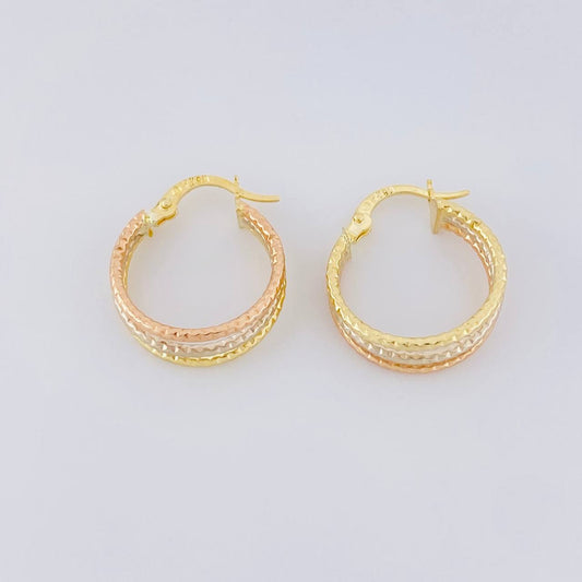 Candongas Daki 1.8g / 2cm Tres Oros 18K