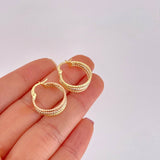 Candongas Daki 1.75g / 2cm Tres Oros 18K