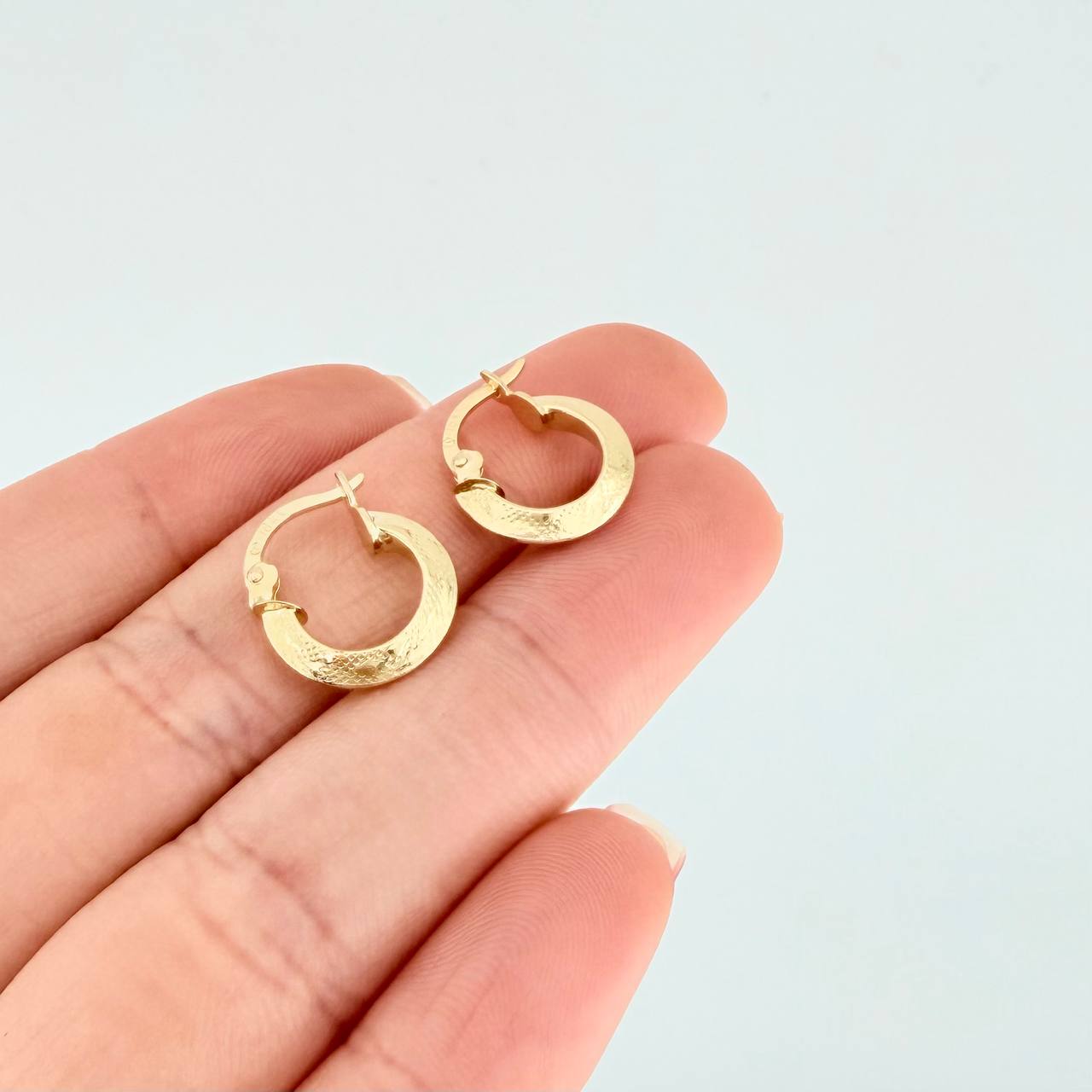 Candongas Ciri 1.25g / 1.2cm Oro Amarillo 18K