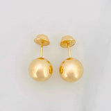 Topos Bola Lisa 0.9g / 8mm Oro Amarillo 18K