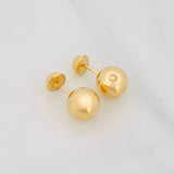 Topos Bola Lisa 0.9g / 8mm Oro Amarillo 18K